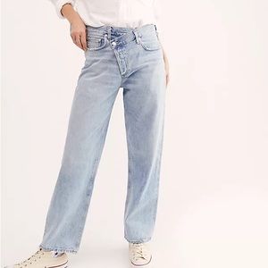 Agolde crossover upsized denim in Suburbia